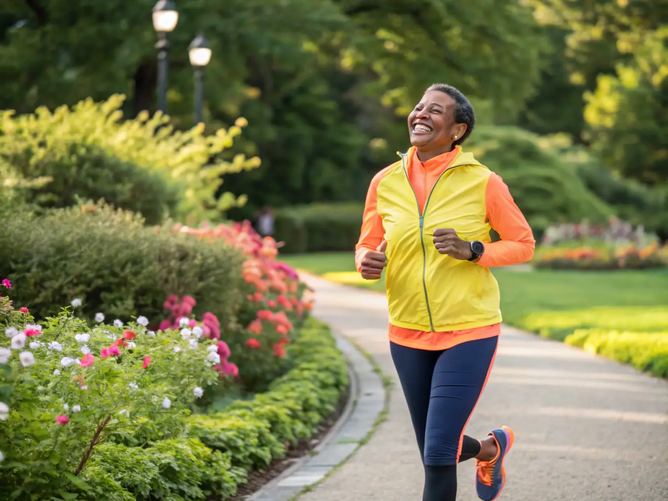 An image of a person looking happy and healthy after using MetabolicTrack, showcasing the positive impact of the service on their overall well-being.